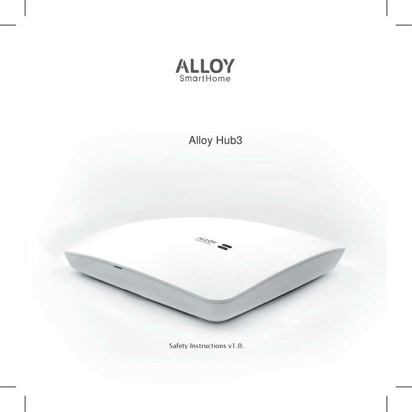 Alloy SmartHome Hub3 User manual Alloy SmartHome Hub3 User manual