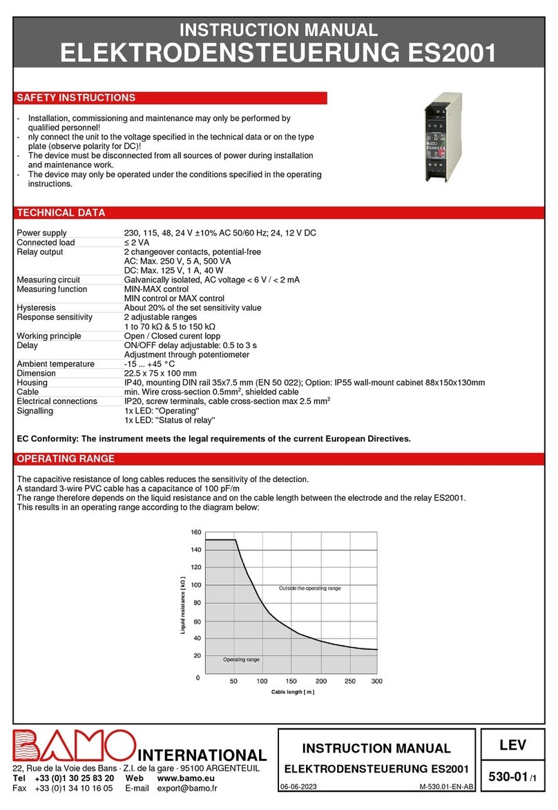 Bamo ES2001 instruction manual
