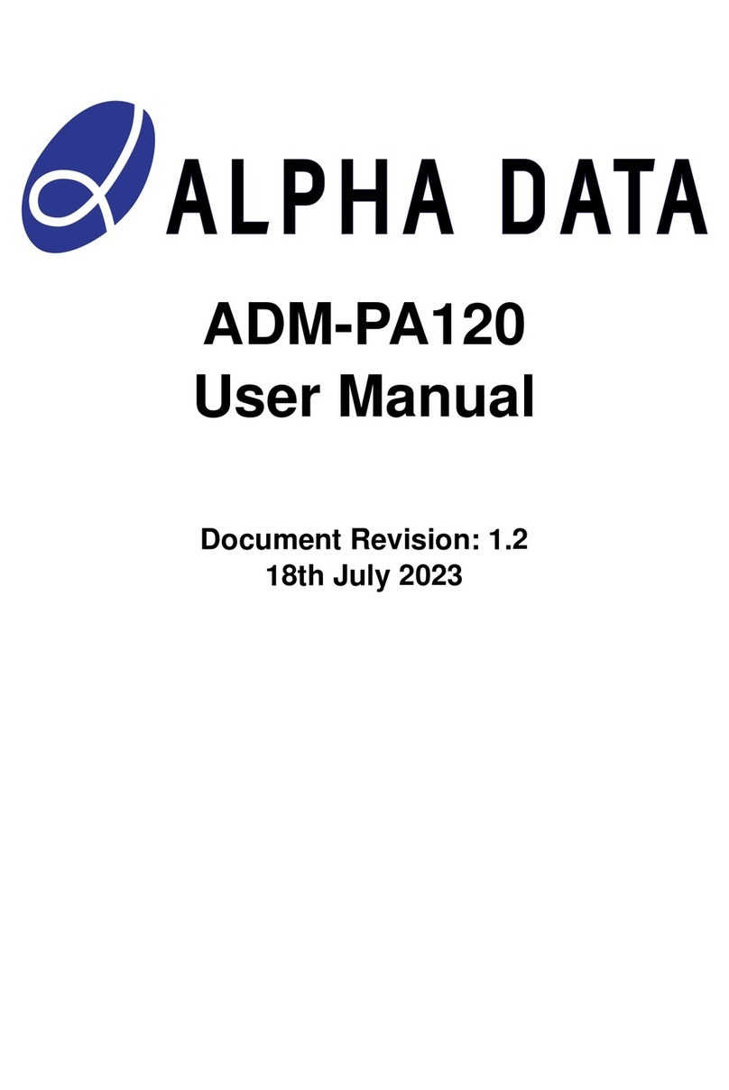 Alpha Data ADM-PA120 User manual
