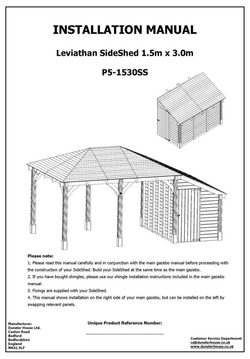 Dunster House Leviathan SideShed P5-1530SS User manual