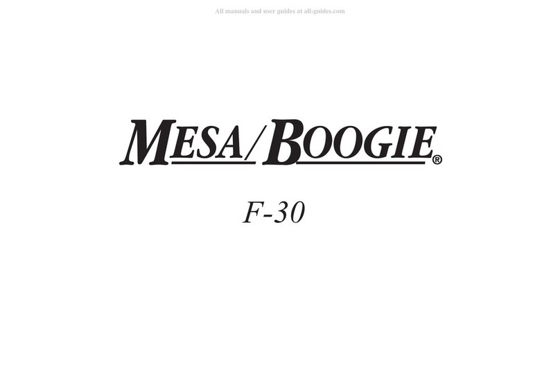 Mesa/Boogie F-30 User manual