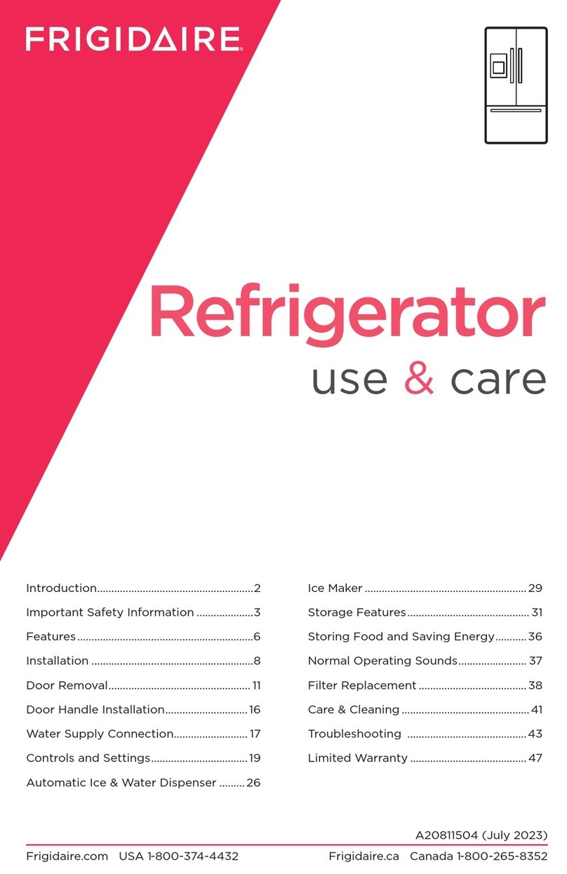 Frigidaire A20811504 Owner's manual Frigidaire A20811504 Owner's manual