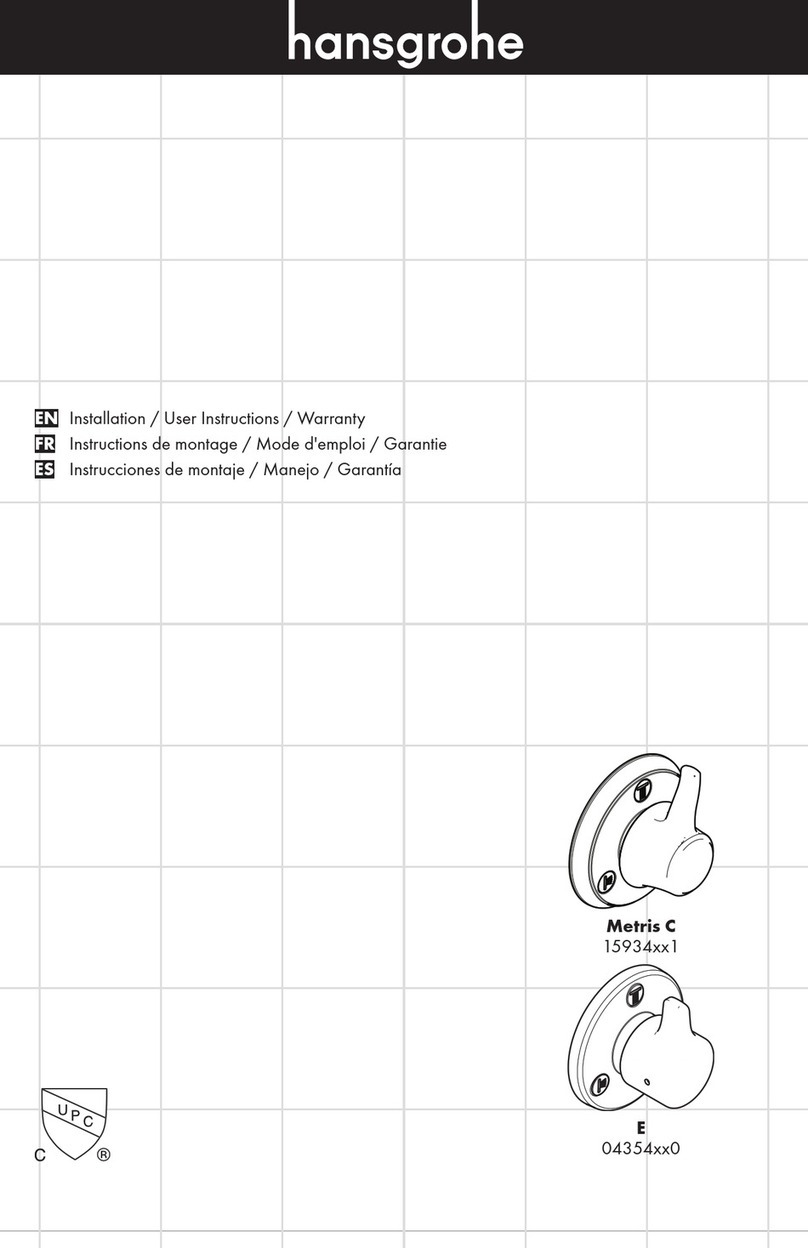 Hans Grohe Metris C 15934831 Instruction Manual