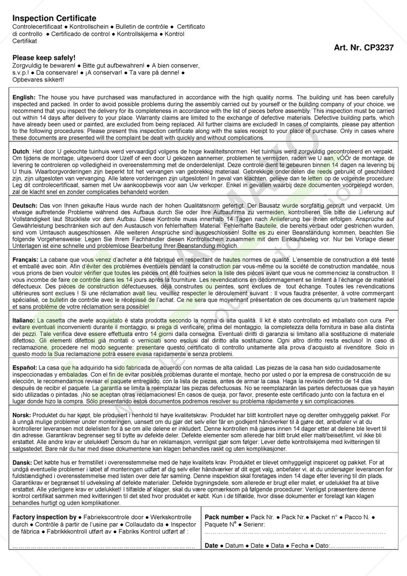 Palmako CP3237 installation manual