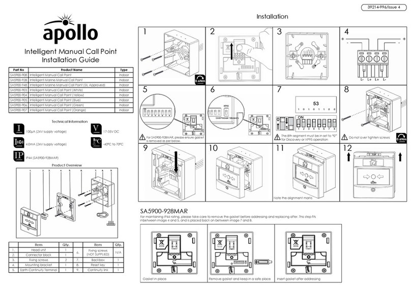 Apollo SA5900-948 installation guide