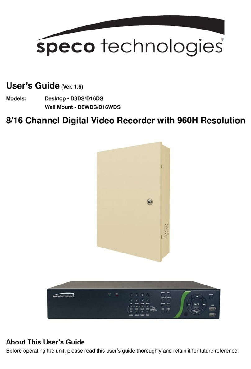 Speco D16DS User manual