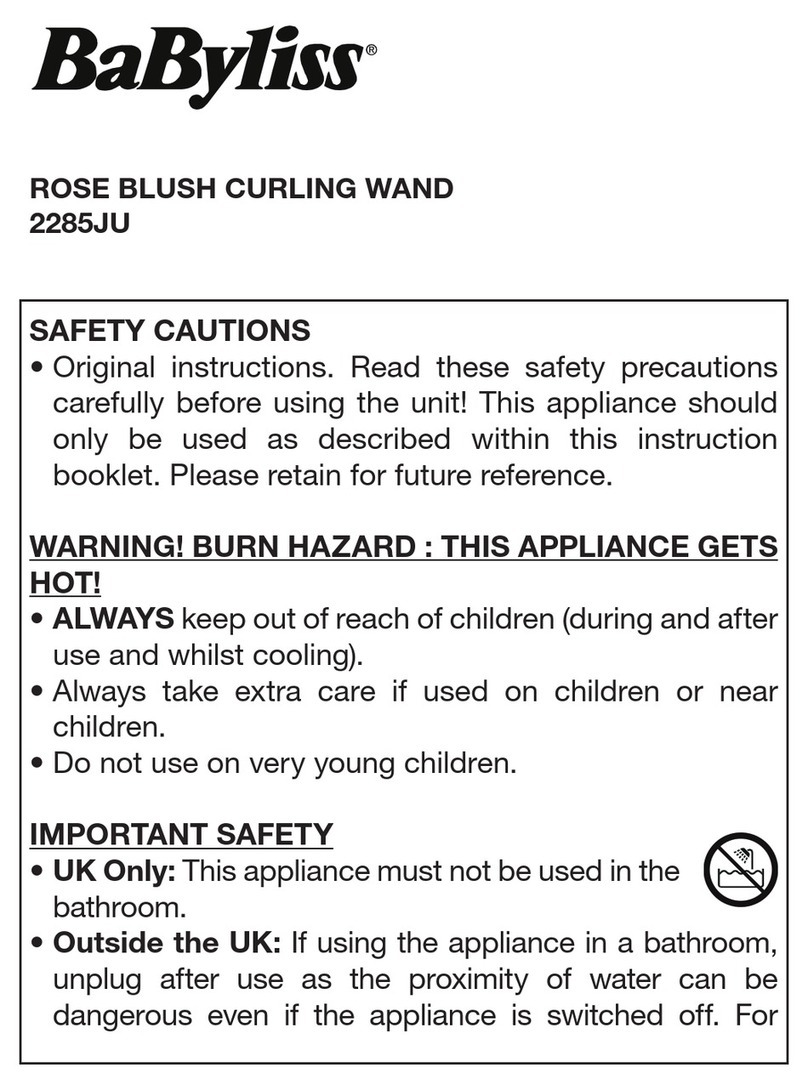 BaByliss 2285JU User manual BaByliss 2285JU User manual