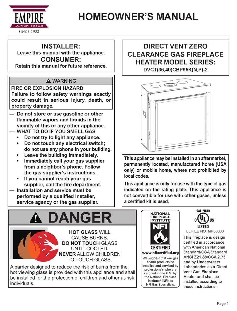 Empire Comfort Systems DVCT36CBP95KN-2 Homeowner's manual
