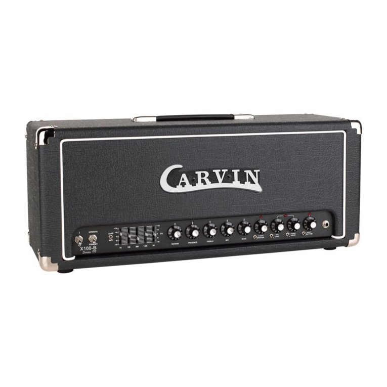 CARVIN X-100B User manual