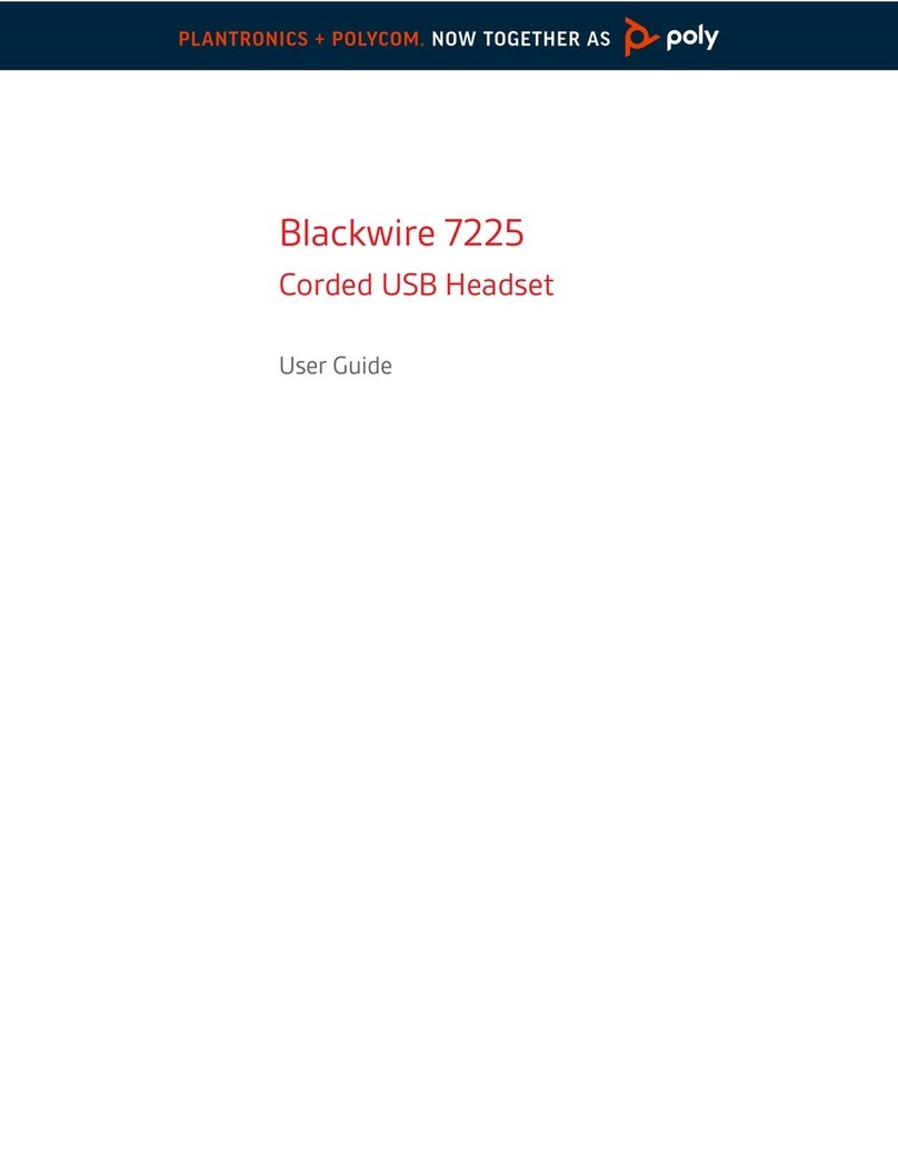 Poly Blackwire 7225 Series User manual Poly Blackwire 7225 Series User manual