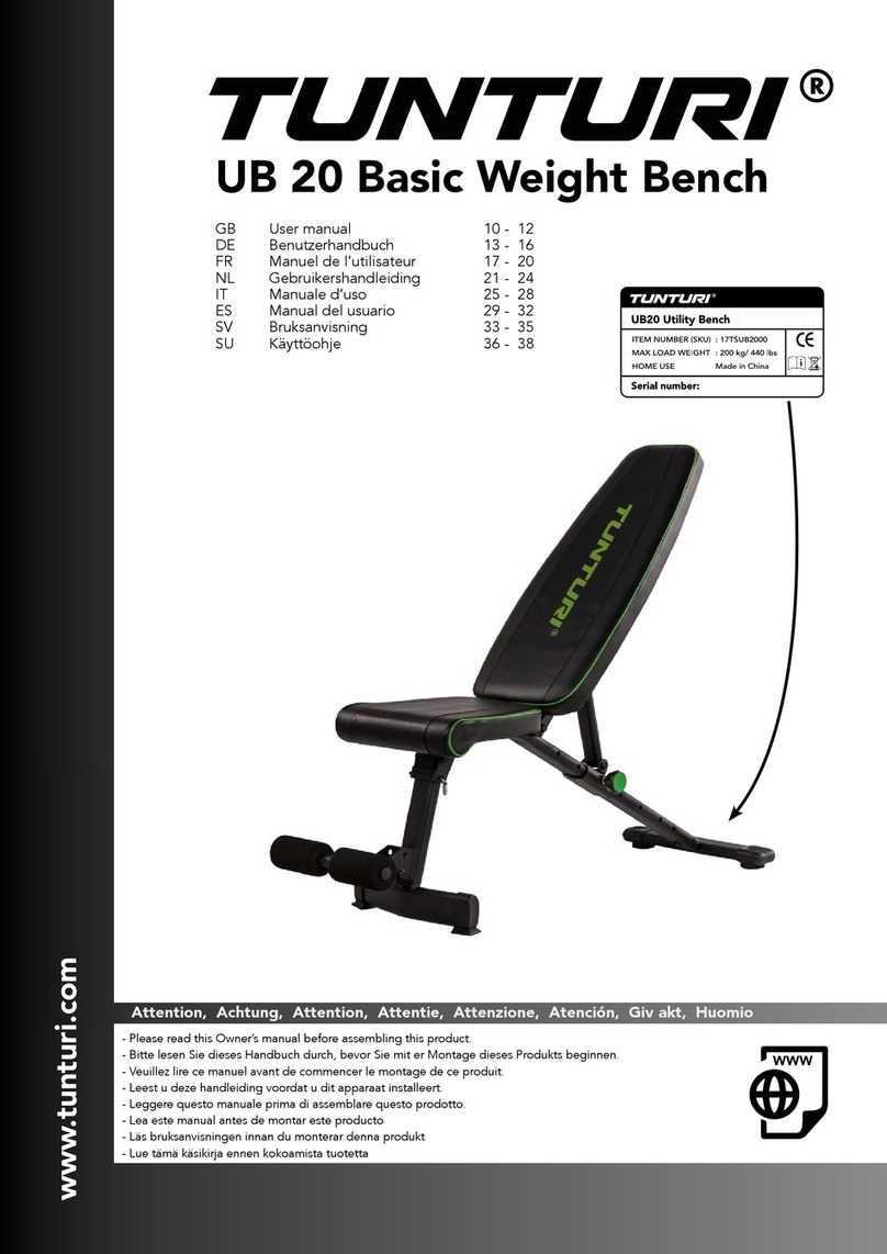 Tunturi UB 20 Basic User manual