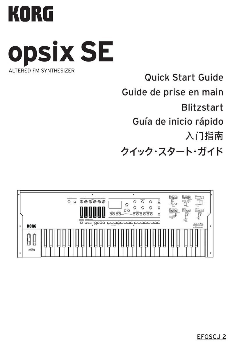 Korg opsix SE User manual