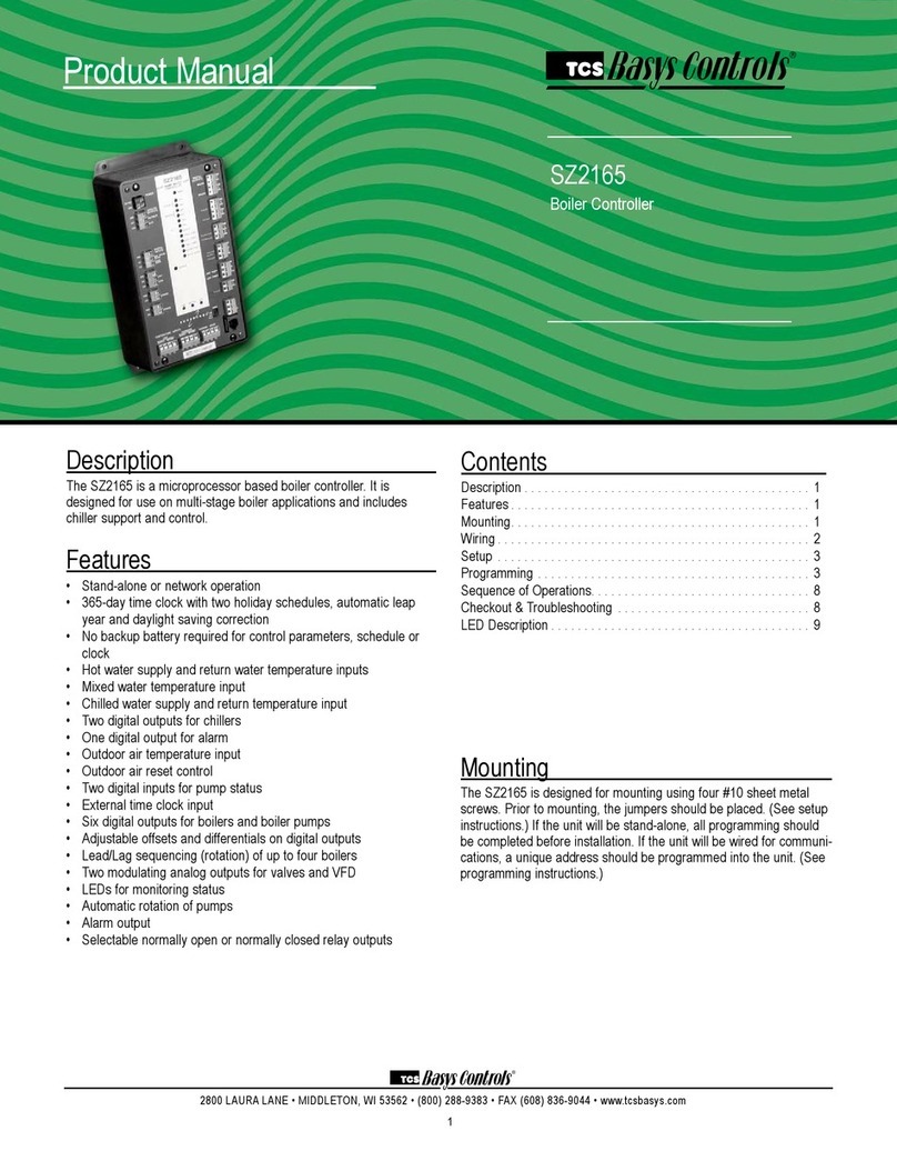 TCS Basys Controls SZ2165 product manual