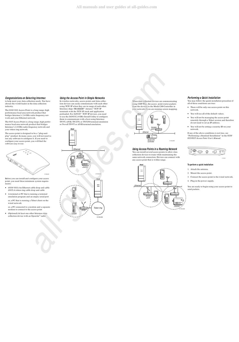Intermec 0110 User manual