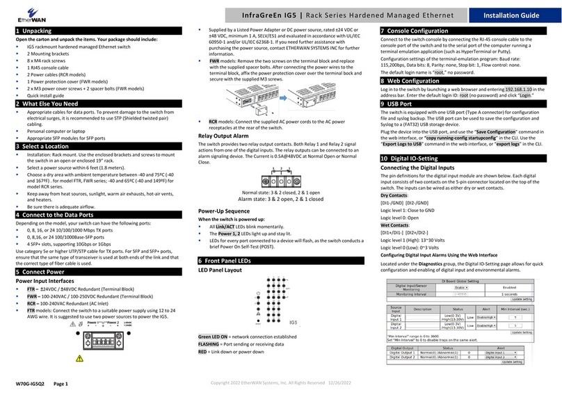 EtherWAN InfraGreEn IG5 installation guide
