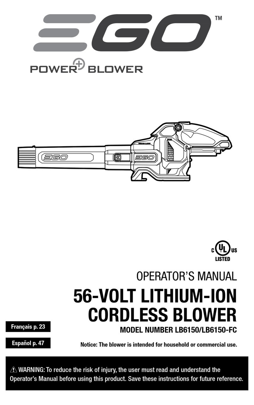 Ego Power+ LB6150 Operator's manual