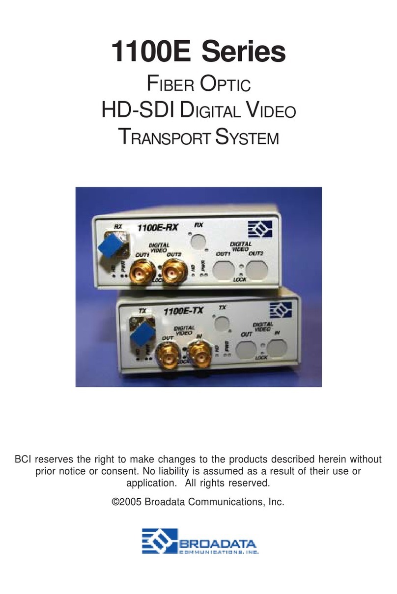 Broadata 1100E Series manual