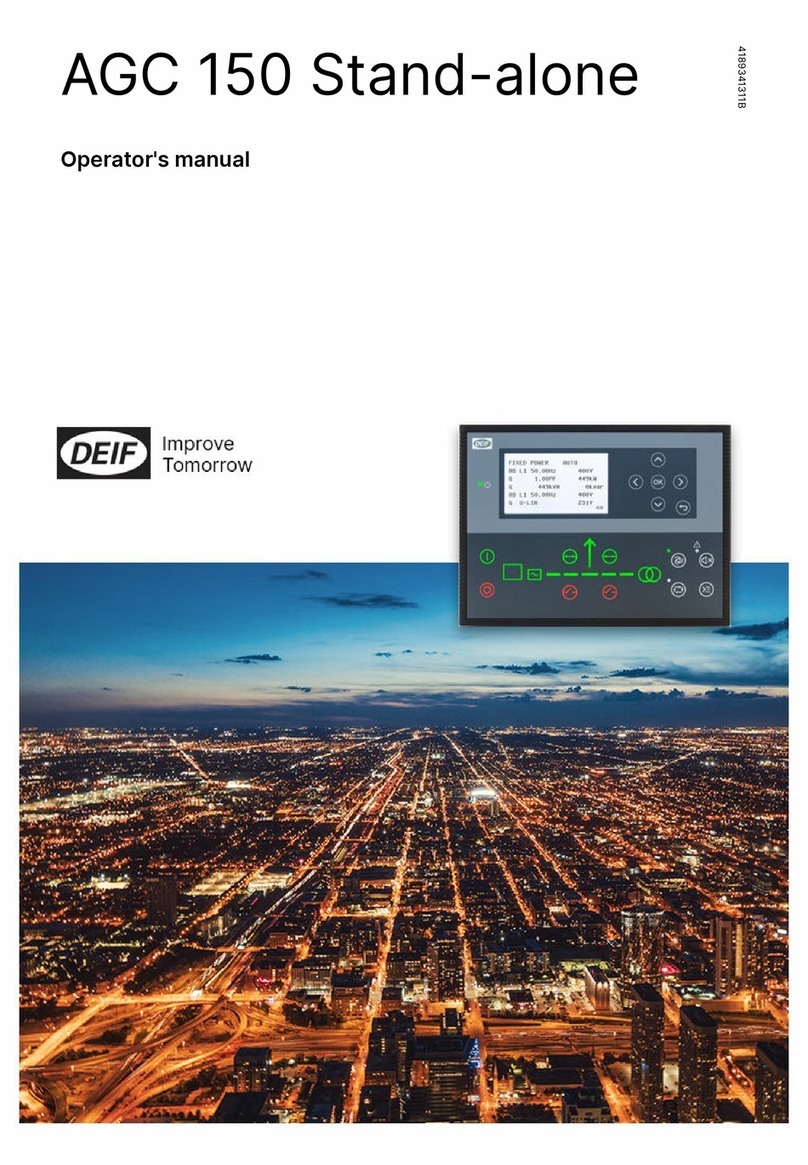 Deif AGC 150 Operator's manual Deif AGC 150 Operator's manual