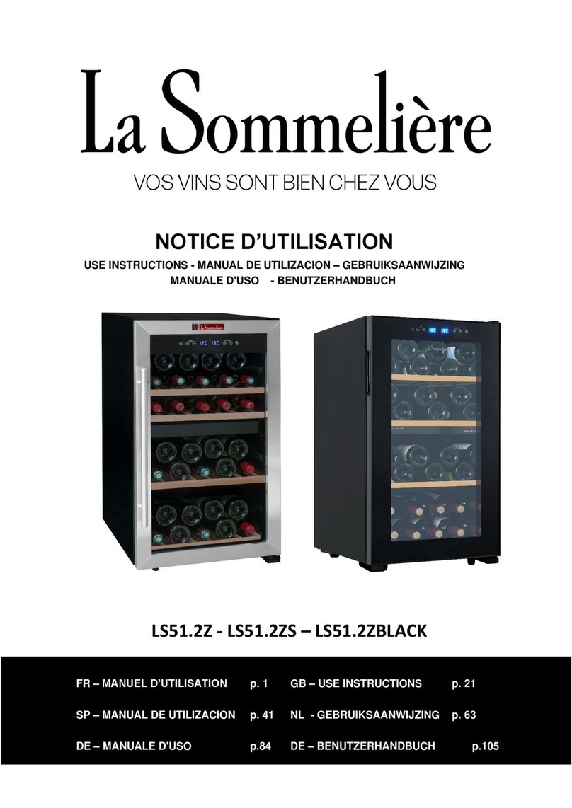 La Sommeliere LS51.2ZBLACK Operating and maintenance manual