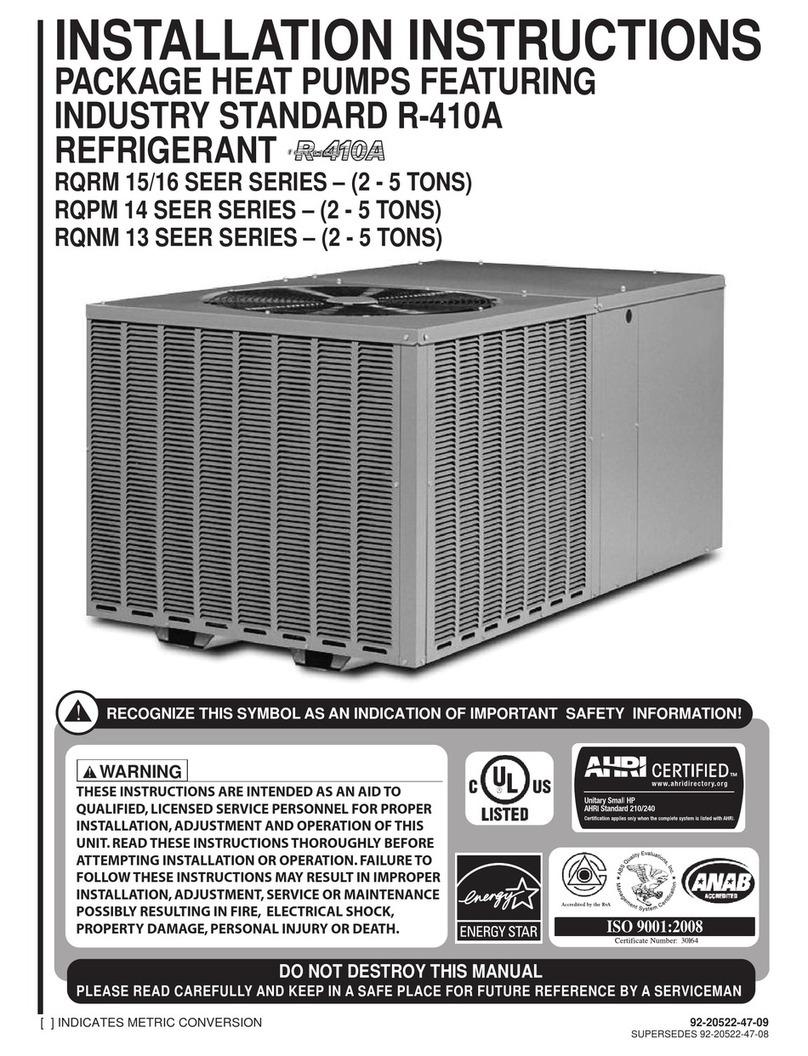 Rheem RQRM 15 Series User manual