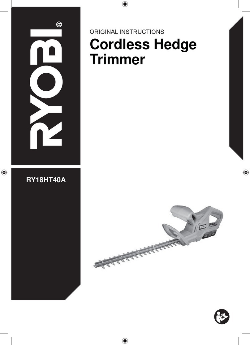 Ryobi RY18HT40A User manual