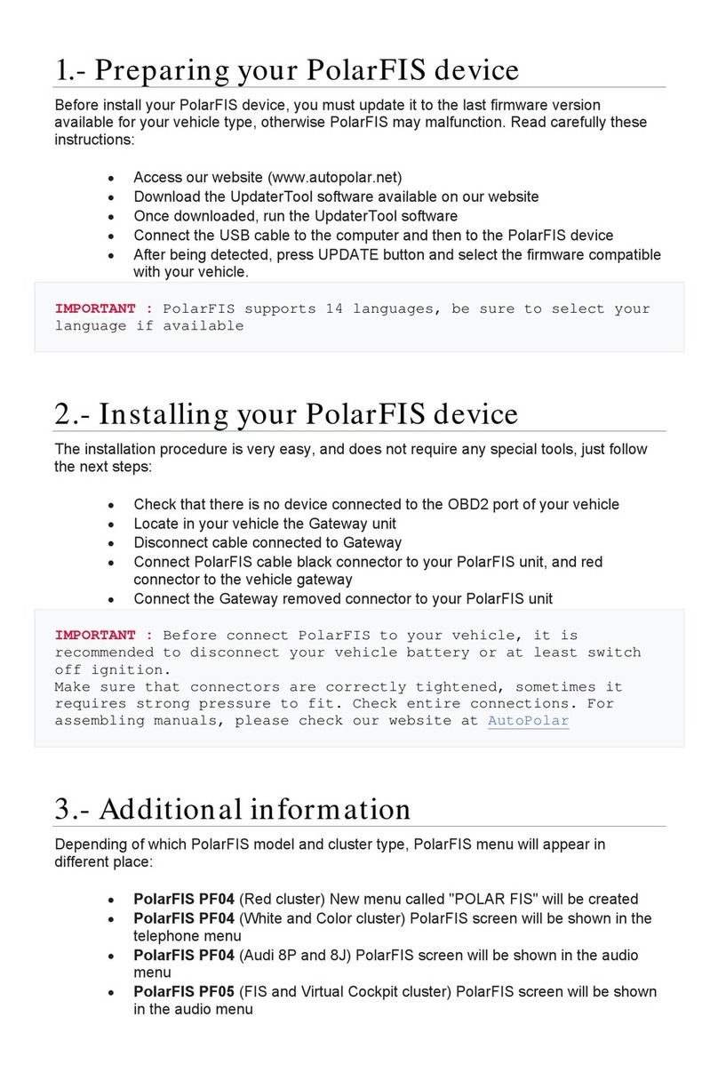 AutoPolar PolarFIS PF04 quick start guide AutoPolar PolarFIS PF04 quick start guide