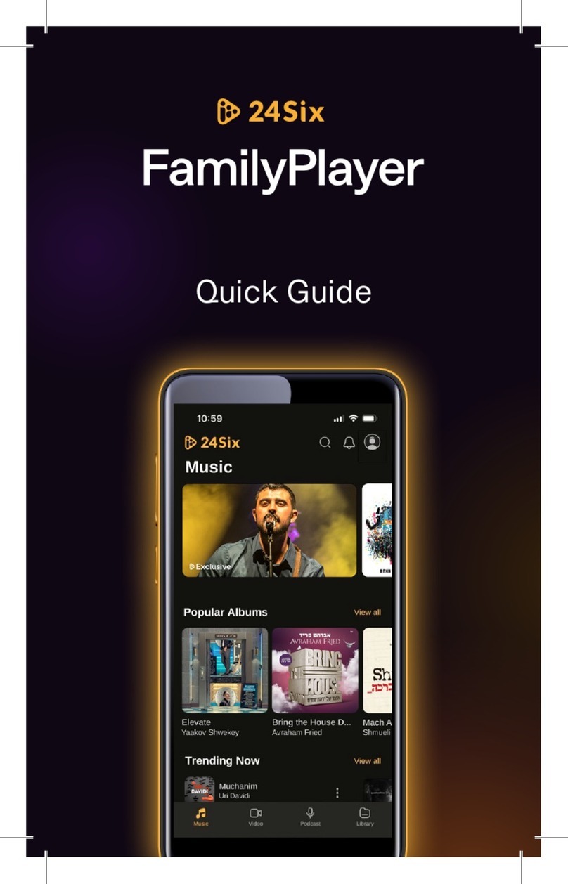 24Six FamilyPlayer User manual