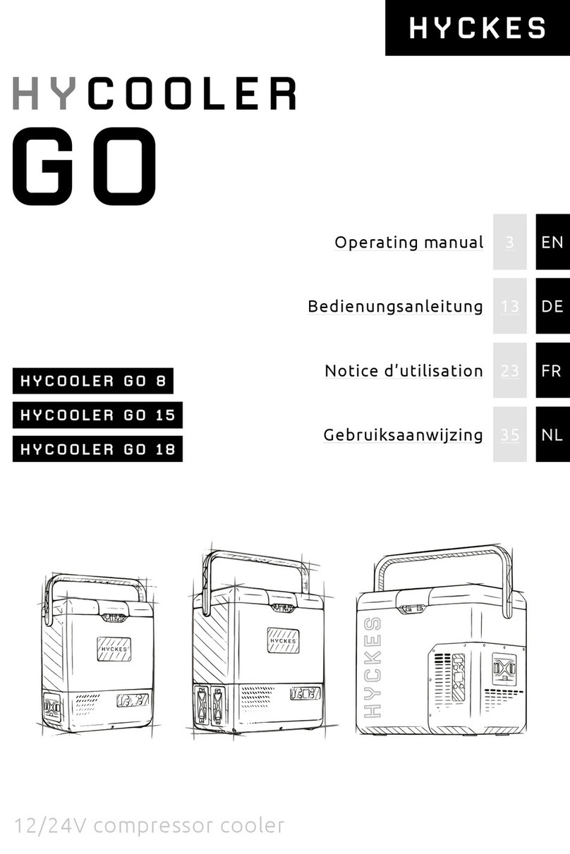 HYCKES HYCOOLER GO 8 operating manual