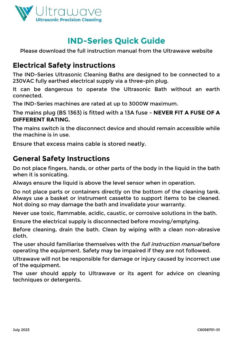 Ultrawave IND Series User manual