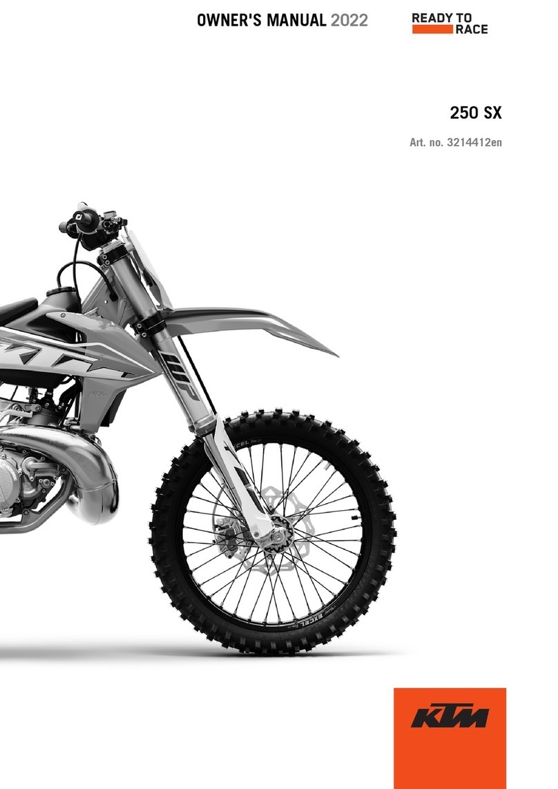 KTM 250 SX 2022 User manual