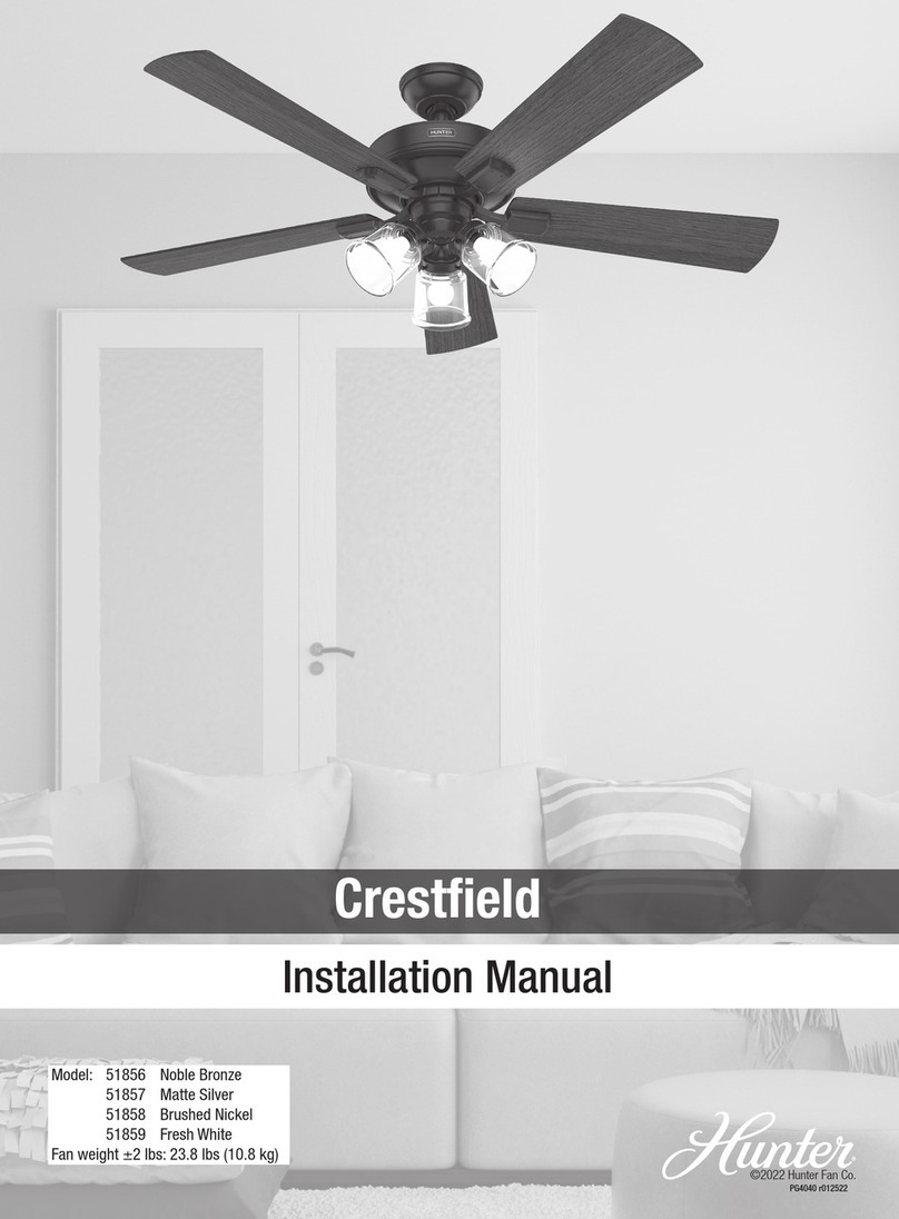 Hunter 51856 installation manual