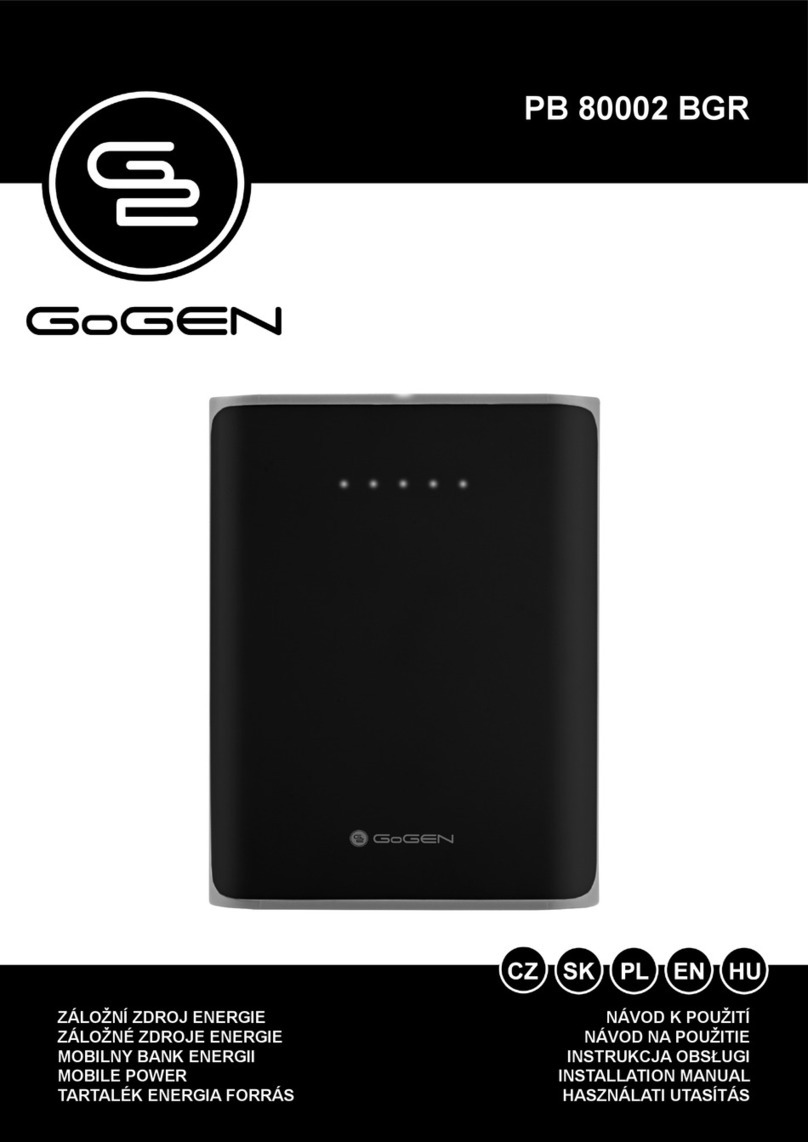 Gogen PB 80002 BGR installation manual
