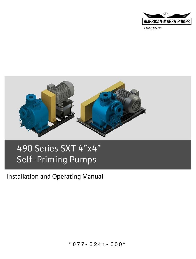 Wilo AMERICAN-MARSH PUMPS 490 SXT Series User manual