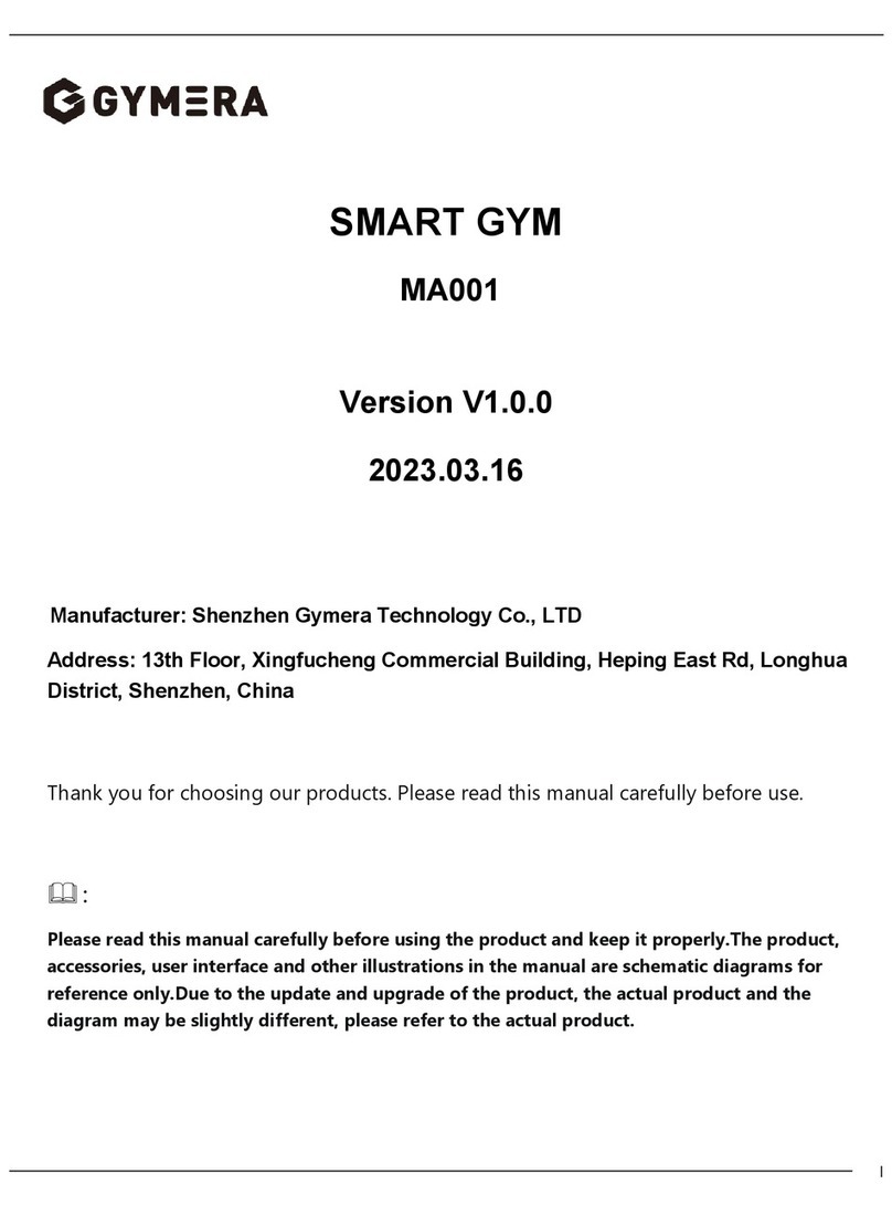 GYMERA SMART GYM manual