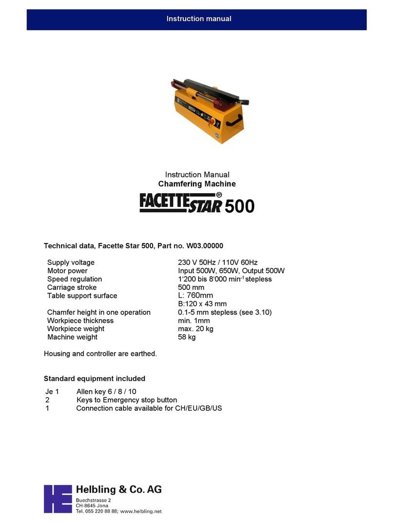 Helbling & Co Facette Star 500 instruction manual