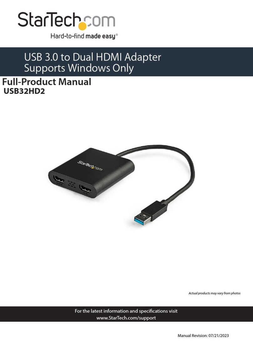 StarTech.com USB32HD2 User manual StarTech.com USB32HD2 User manual