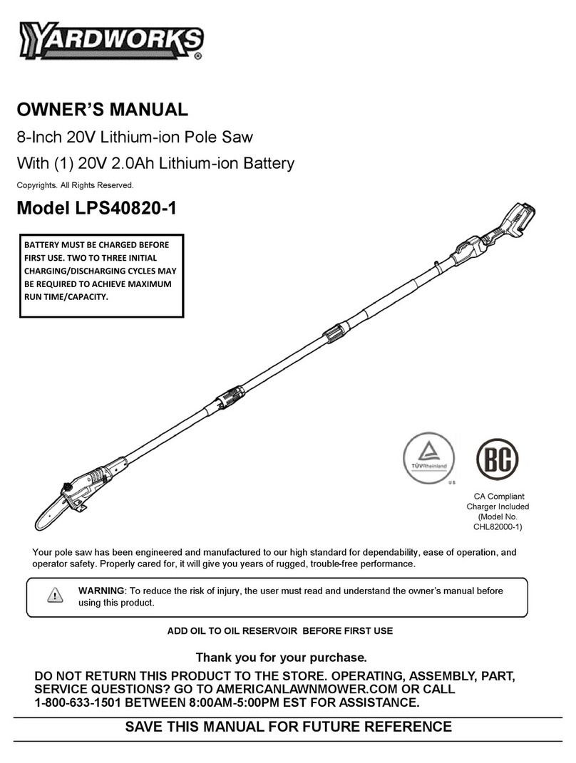 Yard Works LPS40820-1 owner's manual Yard Works LPS40820-1 owner's manual