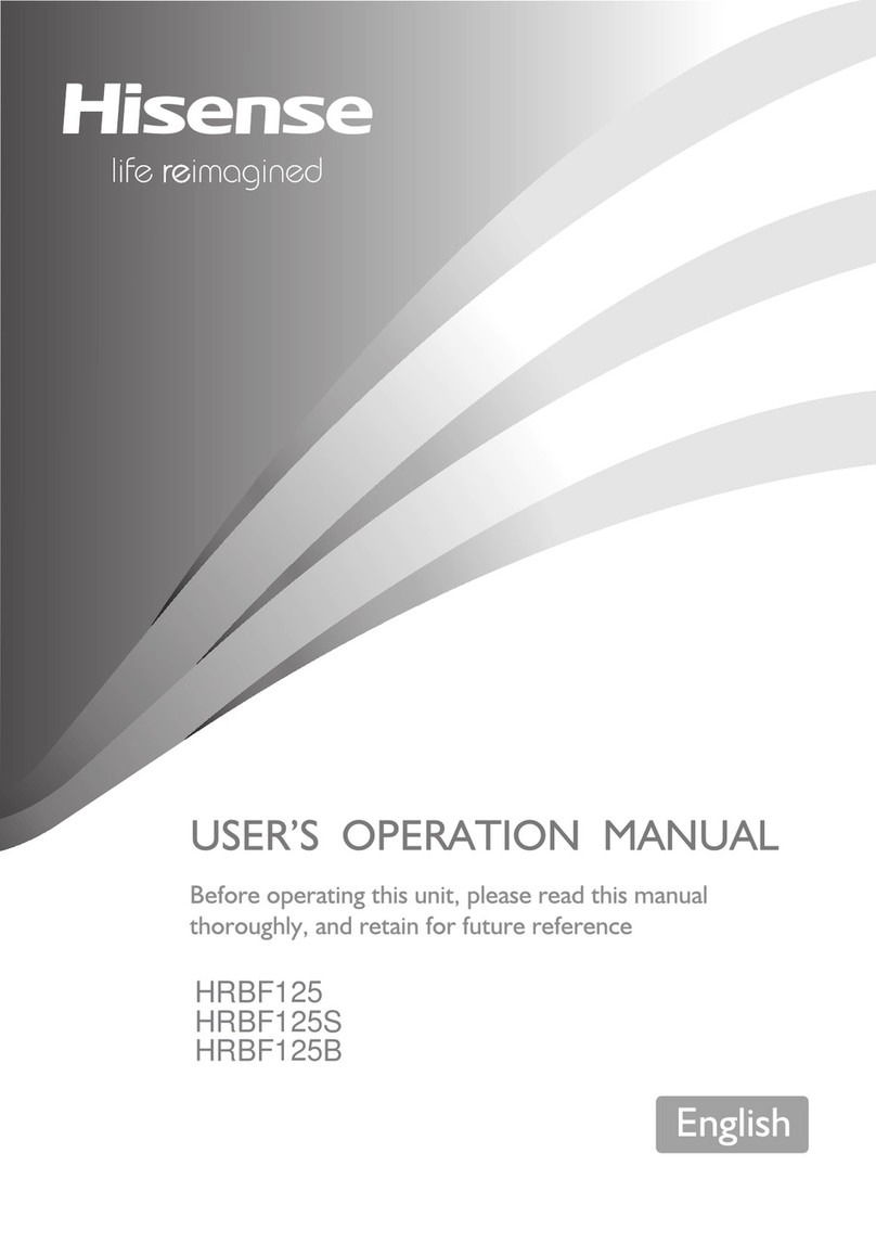 Hisense HRBF125S User manual