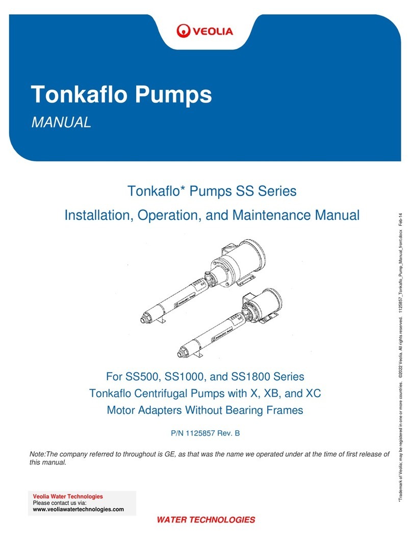Veolia SS500 Series User manual