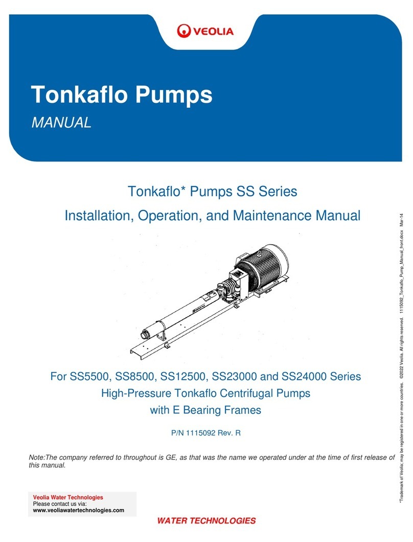 Veolia SS Series User manual