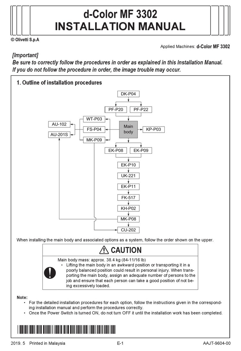 Olivetti d-Color MF 3302 User manual
