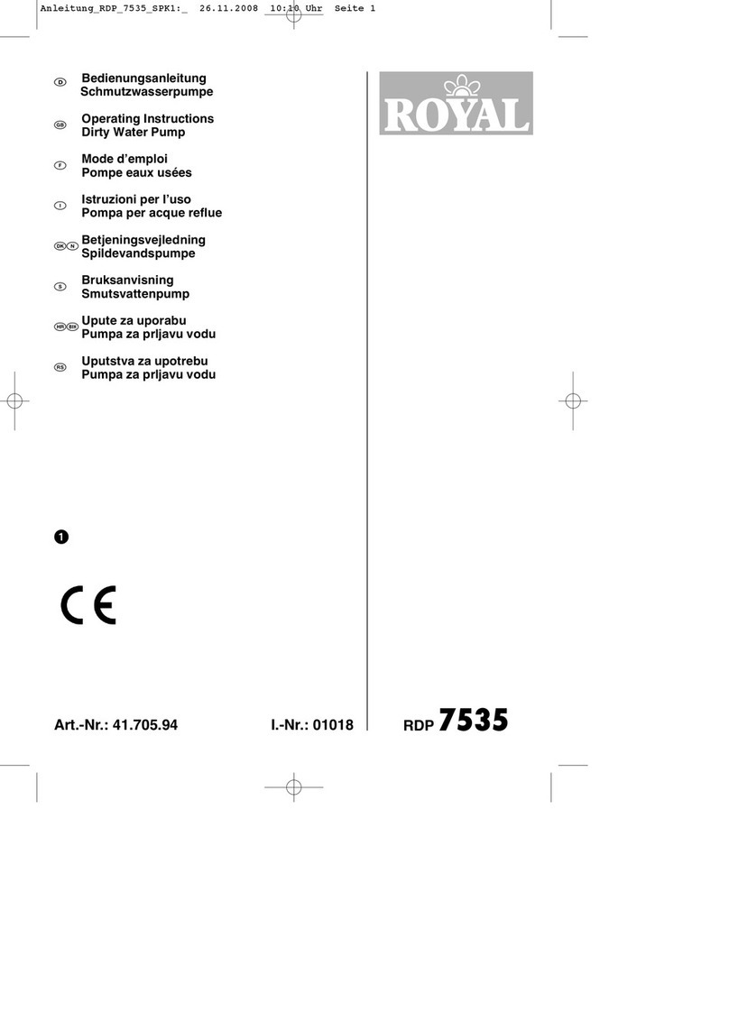 Royal RDP 7535 operating instructions