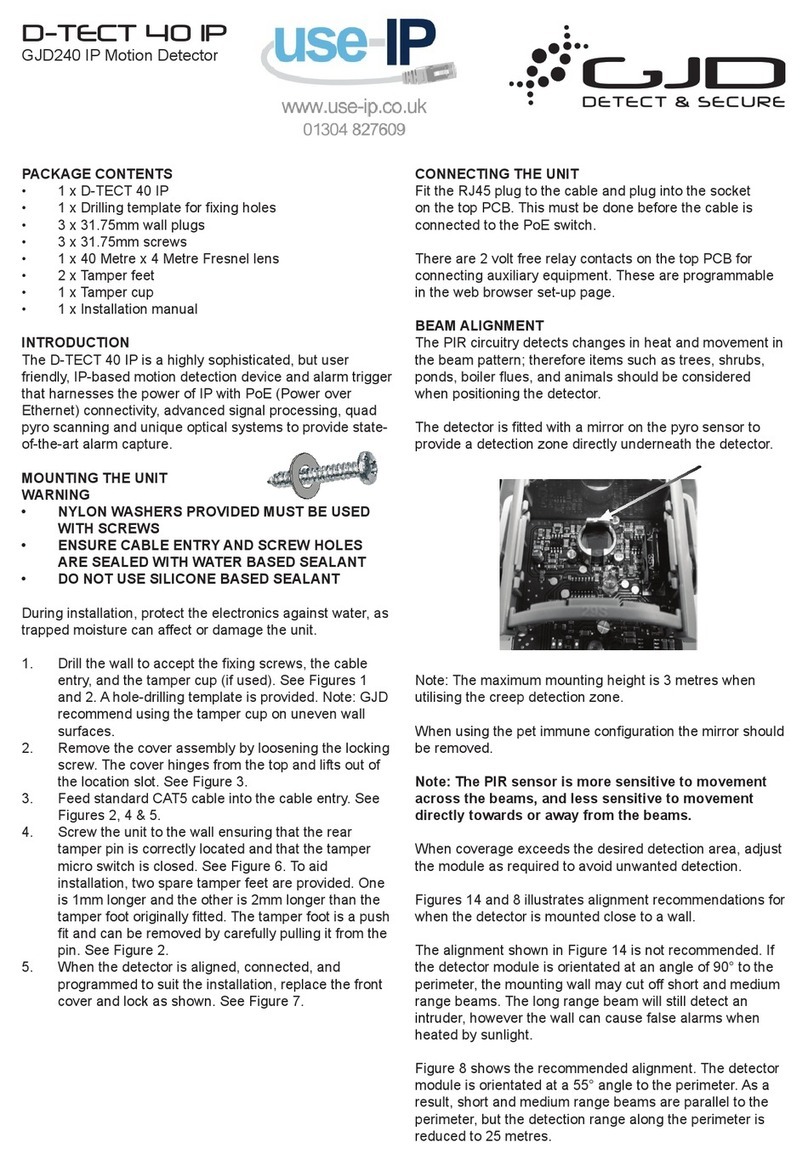 GJD D-TECT 40 IP User manual