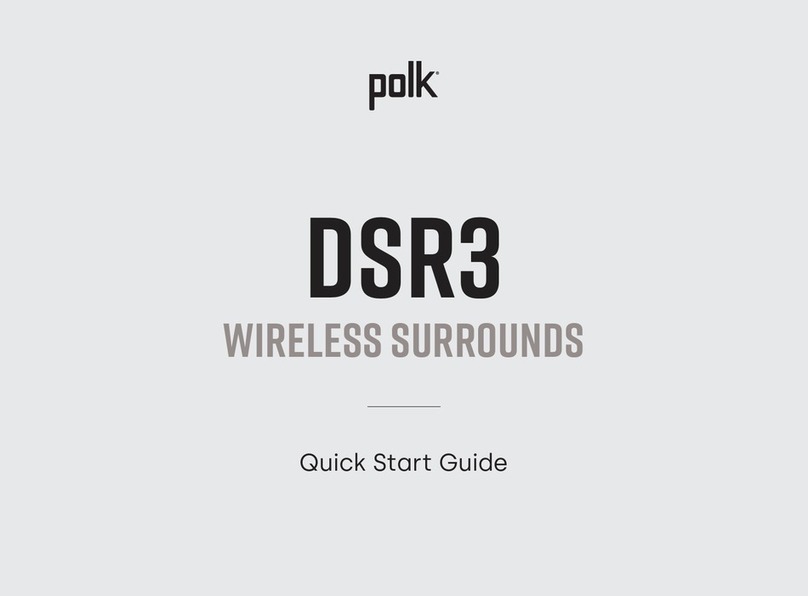 Polk Mono DSR3 quick start guide
