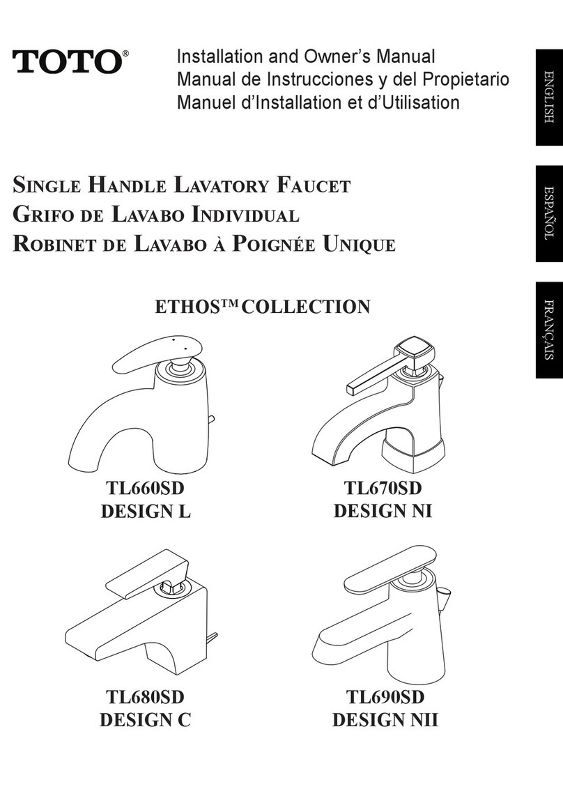 Toto Ethos TL660SD Installation and owner's manual