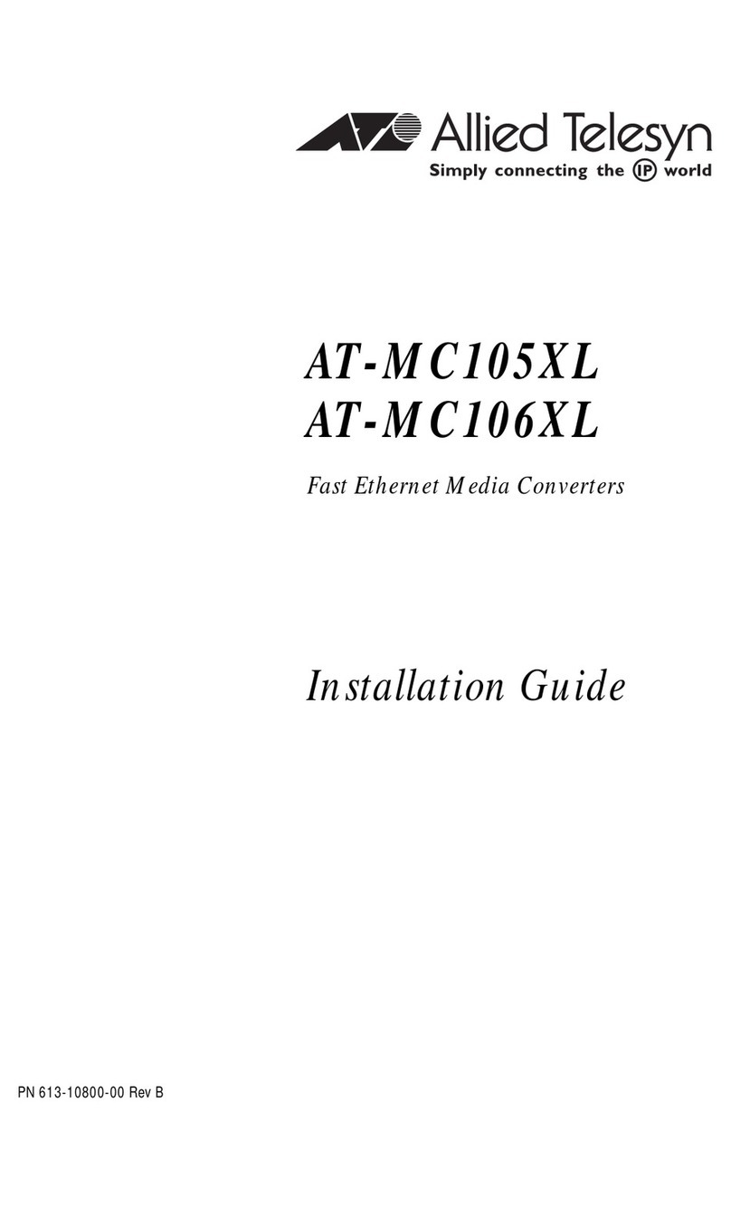 Allied Telesis AT-MC106XL User manual