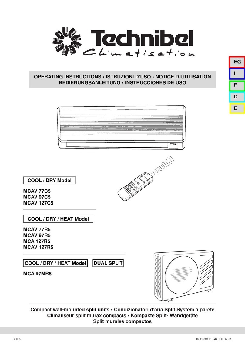 Technibel Climatisation MCAV 77C5 User manual