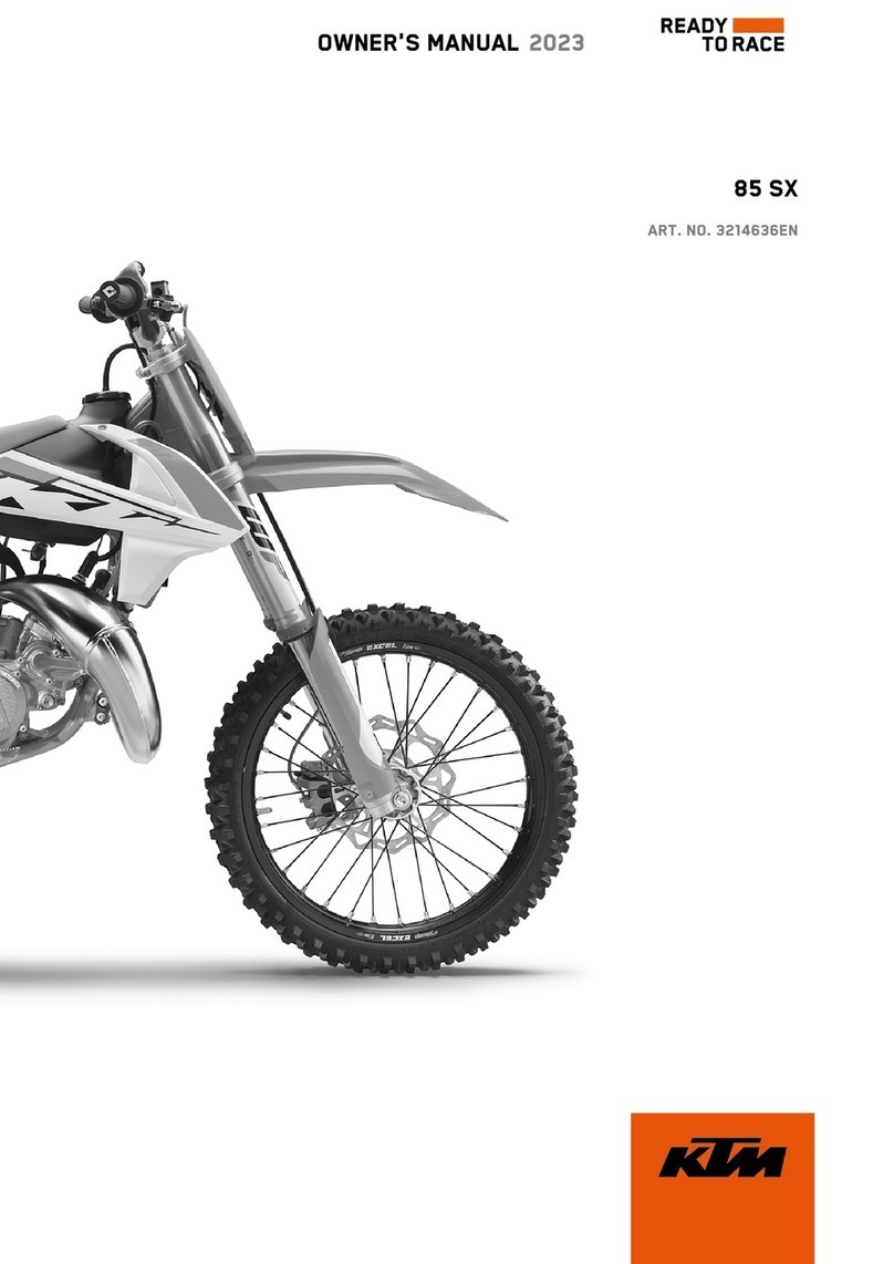 KTM 85 SX 2023 owner's manual