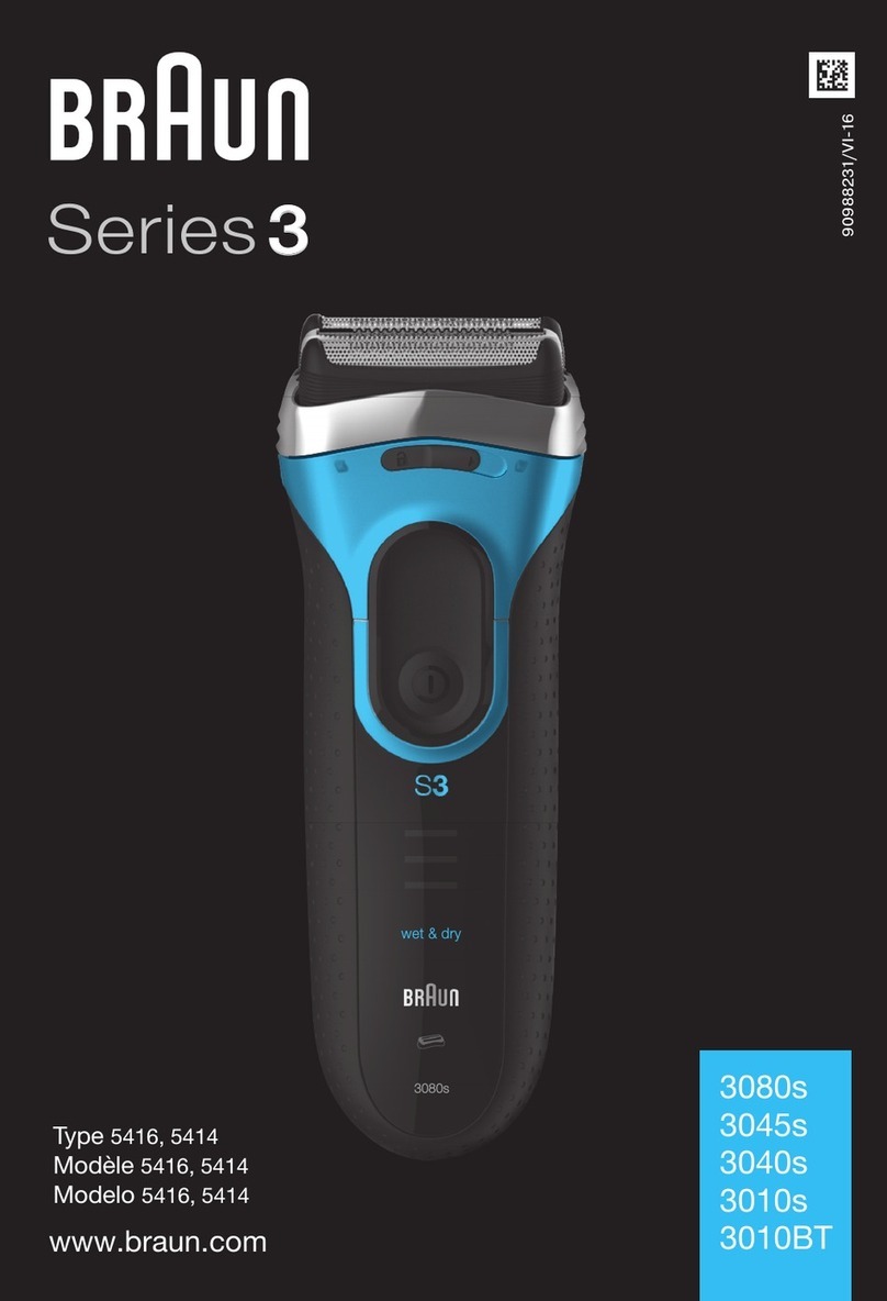 Braun Wet&Dry 3 Series User manual