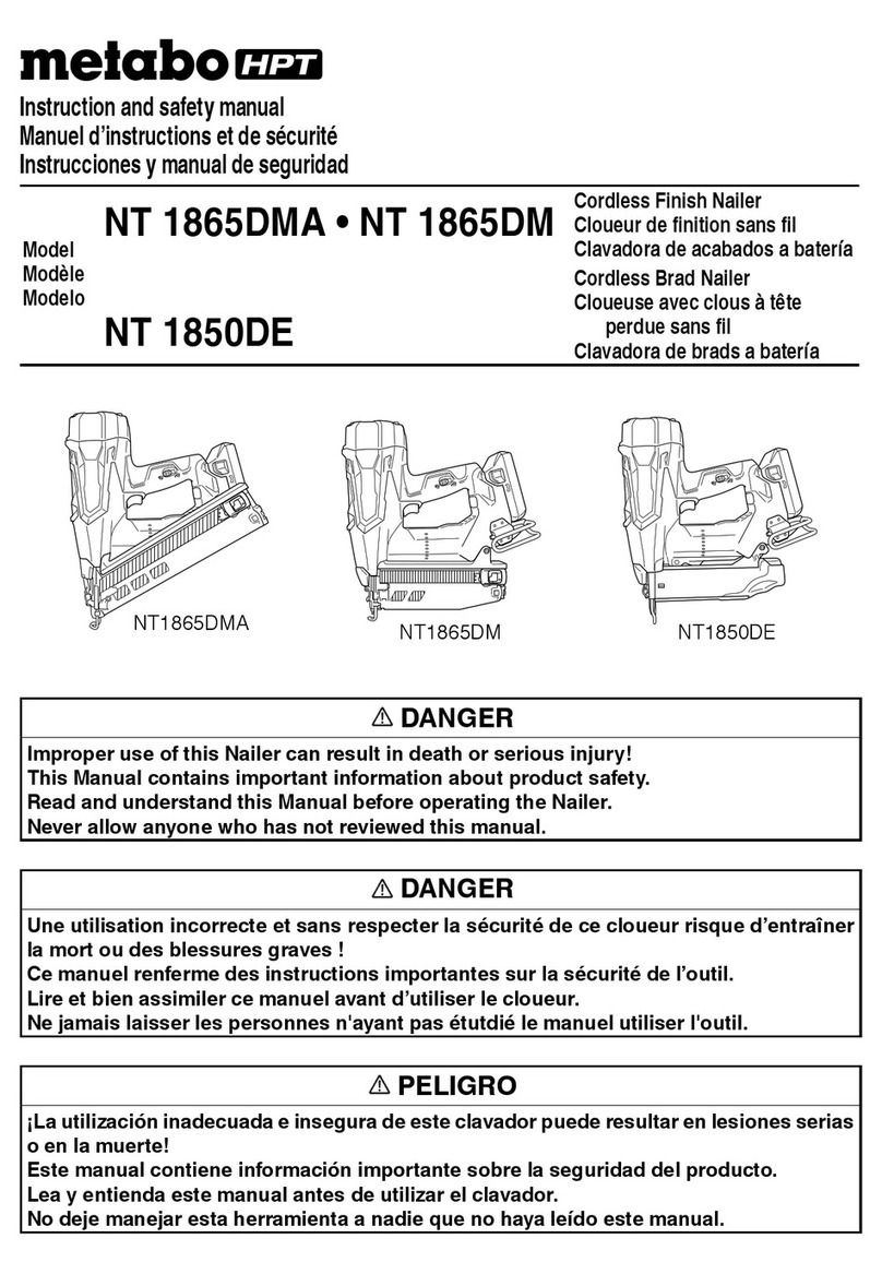 Metabo HPT NT 1865DMA Instruction Manual